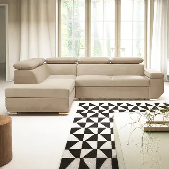 Sedací souprava Sedací souprava LARS I | 215x264 cm | rozkládací + úložný prostor | AKCE | béžová 09