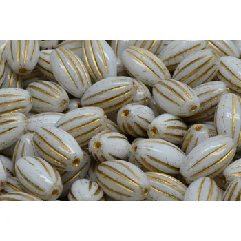 Korálek Korálky oválný meloun č. 5068 (14x8mm)