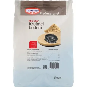 Jedlá dekorace na dort Dr. Oetker Dr.Oetker Prof. Crumb základní směs 1kg - Základ pro cheesecake 1 kg
