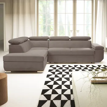 Sedací souprava Sedací souprava LARS I | 215x264 cm | rozkládací + úložný prostor | AKCE | studená hnědá 21