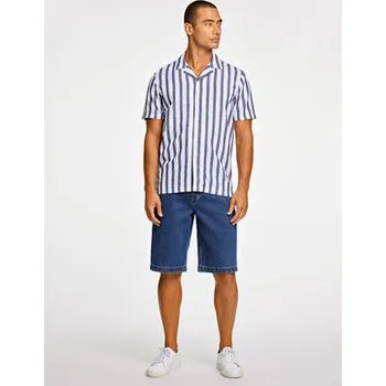 Pánská košile Lindbergh Košile 30-203321 Tmavomodrá Relaxed Fit XL