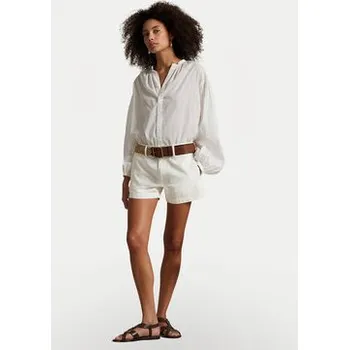 Pánské kraťasy Polo Ralph Lauren Šortky z materiálu 211963798002 Bílá Straight Fit 12