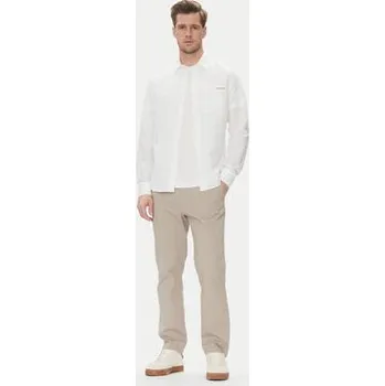 Pánská móda Calvin Klein Jeans Chino kalhoty LV040EM628 Béžová Slim Fit 33_30
