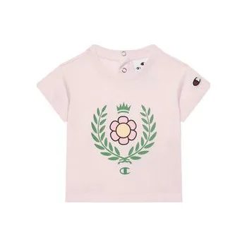 Champion Sada T-shirt a šortky 405117 Růžová Regular Fit 80