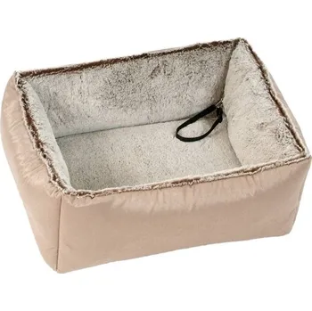 Pelíšek pro psa Pelech do auta O´LALA PETS Platinum hnědý 60x45cm