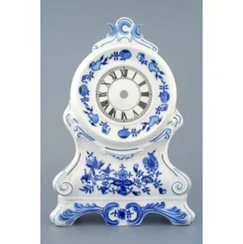 Jednorázové nádobí Cibulák Krbové hodiny bez růží tělo 28cm bez strojku Originál Český porcelán Dubí 2. jakost