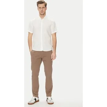 Michael Kors Košile CS1400I4YT Bílá Slim Fit XL