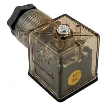 Relé Konektor 24 V DC s led diodou, 27,5x27,5 DIN 43650-A, 2x pól, 1x zem