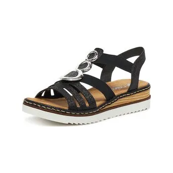 Dámská obuv Rieker Sandály 679L4-00 Černá 42