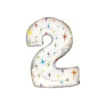 Balónek BALÓNKY ČÍSLA K NAROZENINÁM VELKÉ 0 Modré 100 cm