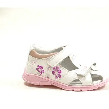 Dívčí sandály Obutex DA05-5-1822B WHITE dětské vycházkové sandály Velikost: 29