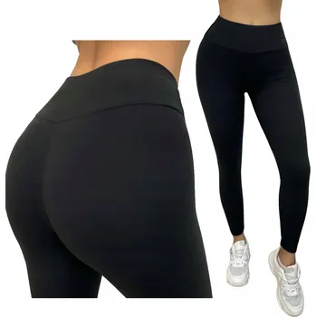 Dámské legíny Klasické, Pohodlné Legíny Legíny s vysokým pasem a širokou gumou M/L