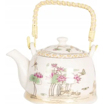 Konvice na čaj Keramická konvice Clayre & Eef 0,8 l béžová