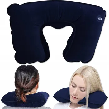 Cestovní polštářek Nafukovací POLŠTÁŘ NAFUKOVACÍ na krk, do letadla, auta