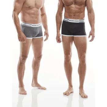 Boxerky Boxerky cotton stretch e.s. Colour velikost 6 černá+cement Strauss