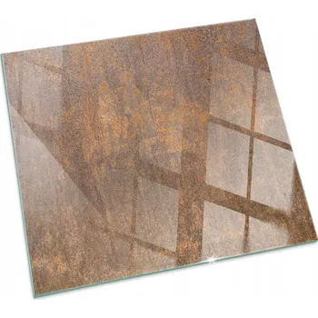 Obraz Skleněná podložka pod kamna Textura rzi na kovu Čtvercová 60x60 cm