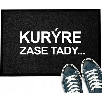 Rohožka ČERNÁ VSTUPNÍ ROHOŽKA PŘED DVEŘE 40X60 HIT NÁPIS ZASE TADY