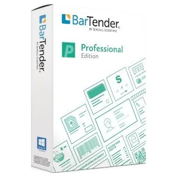 Grafický software BarTender Professional: předplatná licence na 1 rok, 2 tiskárny, multiuživatelská aplikace