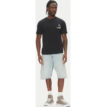 Pánské tričko Quiksilver T-Shirt Palm Lines Ss EQYZT08057 Černá Regular Fit XL