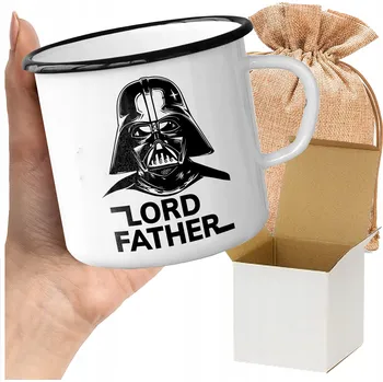 SMALTOVANÝ HRNEK S POTISKEM LORD FATHER SUPER DÁREK DEN OTCŮ STAR WARS