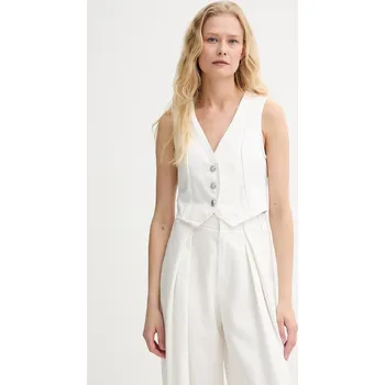 Dámská vesta Džínová vesta Morgan COKABI bílá 00X, vel. 36