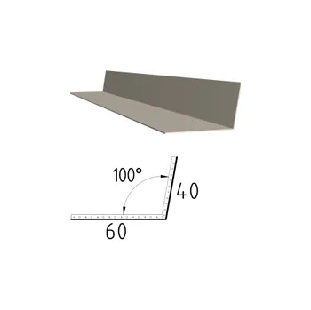 DPLAST Koutová lišta z VIPLANYLU r.š. 100mm Barva: 720 (RAL 7031 - Šedomodrá)