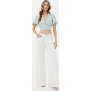 Guess Halenka W5GH82 D5N81 Světle modrá Regular Fit XS