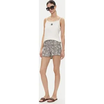 Dámské pyžamo HUGO Pyžamové šortky Nika_Shorts 50540027 Hnědá Relaxed Fit XS
