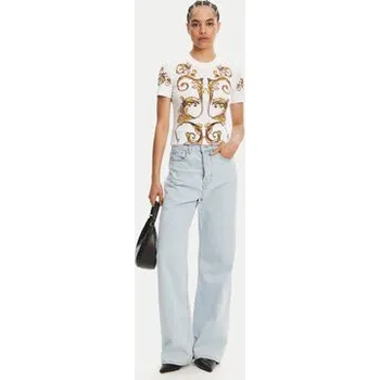 Pánské tričko Versace Jeans Couture T-Shirt 78HAH6P8 Bílá Slim Fit M