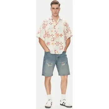 Jack & Jones Džínové šortky Alex 12274957 Modrá Loose Fit XXL