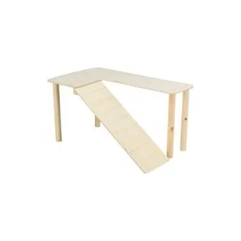 Platforma s rampou pro myšky, křečky 47 x 25 x 30 cm, dřevo 1 ks