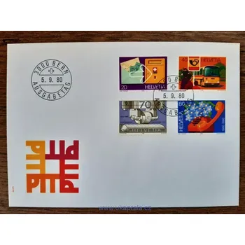 Sběratelství Švýcarsko FDC 1180/3 různá výročí, r. 1980