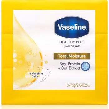 Kosmetika Vaseline Total Moisture Bar Soap sada tuhých mýdel 3x75 g