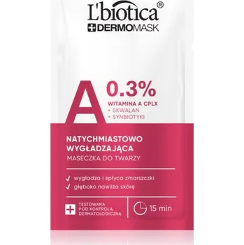Pleťová maska L’biotica DermoMask A 0,3% vyhlazující pleťová maska 8 ml
