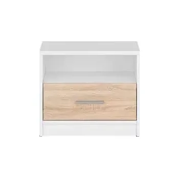 Dětský pokoj BRW Noční stolek Nepo KOM1S Bílý - SLEVA 3% s kodem radost25