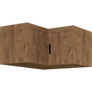 Šatní skříň Nástavec na šatní skříň ELENA 2D NAR rohový | 97,8x97,8 cm | dub lefkas