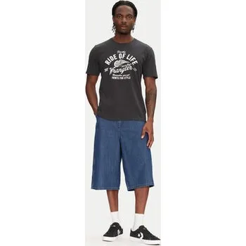 Dámské kraťasy Wrangler Džínové šortky Jort 112362550 Modrá Oversize 38