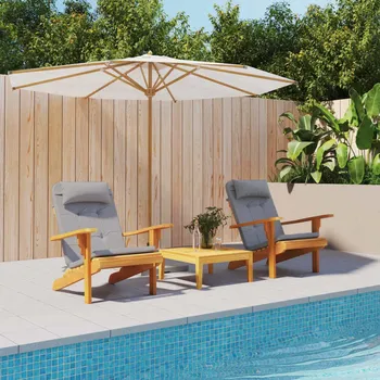 vidaXL Podušky na židli Adirondack 2 ks oxfordská látka [361848] Barva: Šedá