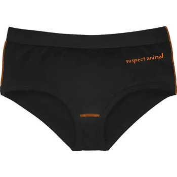 Dětské funkční kalhotky Boxerky ROBORYBA černá Bamboo Ultra - Oranžová neon / 150