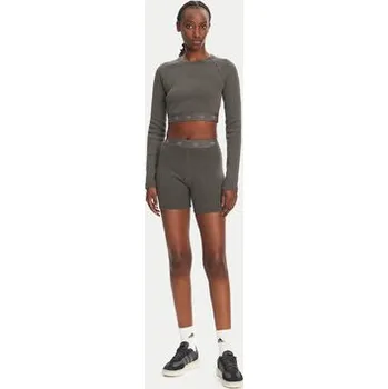 adidas Cyklistické šortky Ribbed Booty JC7554 Šedá Slim Fit L