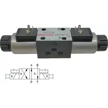 Stavebniny SDHE-0751/2-X 24DC Hydraulický šoupátkový rozvaděč ATOS s aretací, NG06, 24 V DC