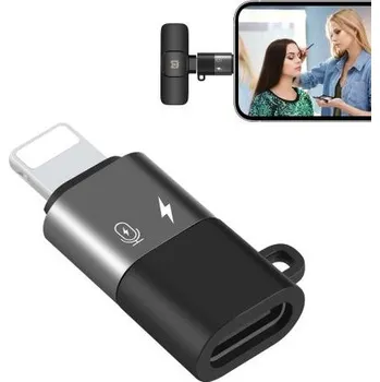 Datové redukce PULUZ USB-C / Type-C na 8 Pin OTG adaptér (černý) USB-C/iphone