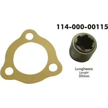 Čerpadlo Spojka s těsněním, mezikus PTO UNI - čerpadlo DIN 19x22 Z-13, OMFB, Max. 250Nm