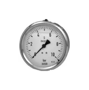 Manometr WIKA 0-400 bar / zadní vývod G 1/4 / 63 mm / glycerinové tlumení / nerez-mosaz