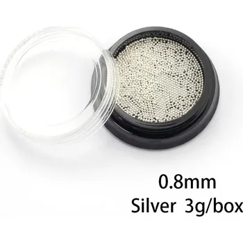 Mini kuličky pro zdobení nehtů gelových i akrylových | zdobení na nehty, dekorace - pramen 0,8 mm