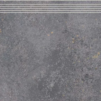 Obklad Shade Slag - schodovka rektifikovaná 59,8x59,7 tmavě šedá DCP62889