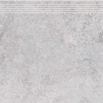 Dlažba Shade Gravel - schodovka rektifikovaná 59,8x59,7 světle šedá DCP62888