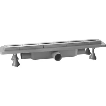 Odvodňovací žlab Omp Tea Renova Eco Line Podlahový žlab s nerezovým roštem, L-700, DN40, 4943.904.8C