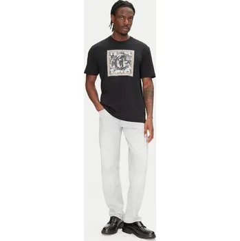 Pánské tričko Just Cavalli T-Shirt 78OAHC10 Černá Regular Fit XL