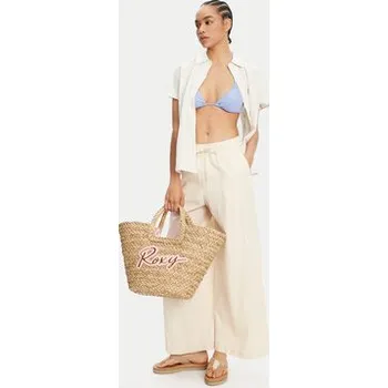 Roxy Kalhoty z materiálu Lekeitio Break ERJNP03636 Béžová Regular Fit M